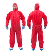 Punaiset kertakäyttöiset haalarit